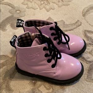 Adorable Pink Patent Leather Boots